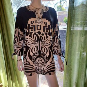 BoHo Top by Style & Co. 100% Linen: Size 18